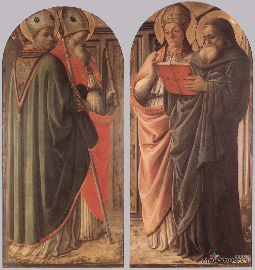 弗拉·菲利普·利比(Filippo Lippi)高清作品《教会的医生们》