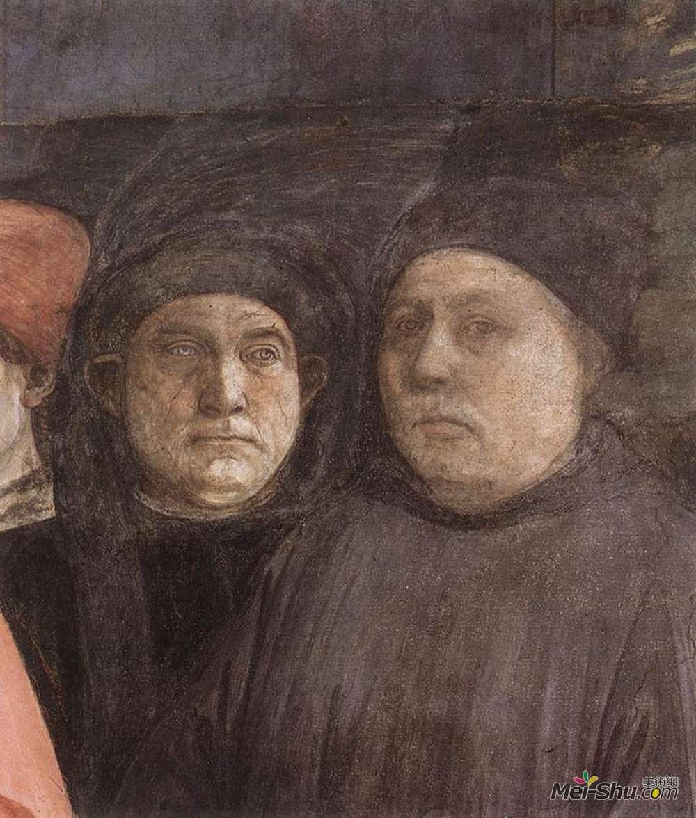 弗拉·菲利普·利比(Filippo Lippi)高清作品《圣史蒂芬的葬礼（细节）》