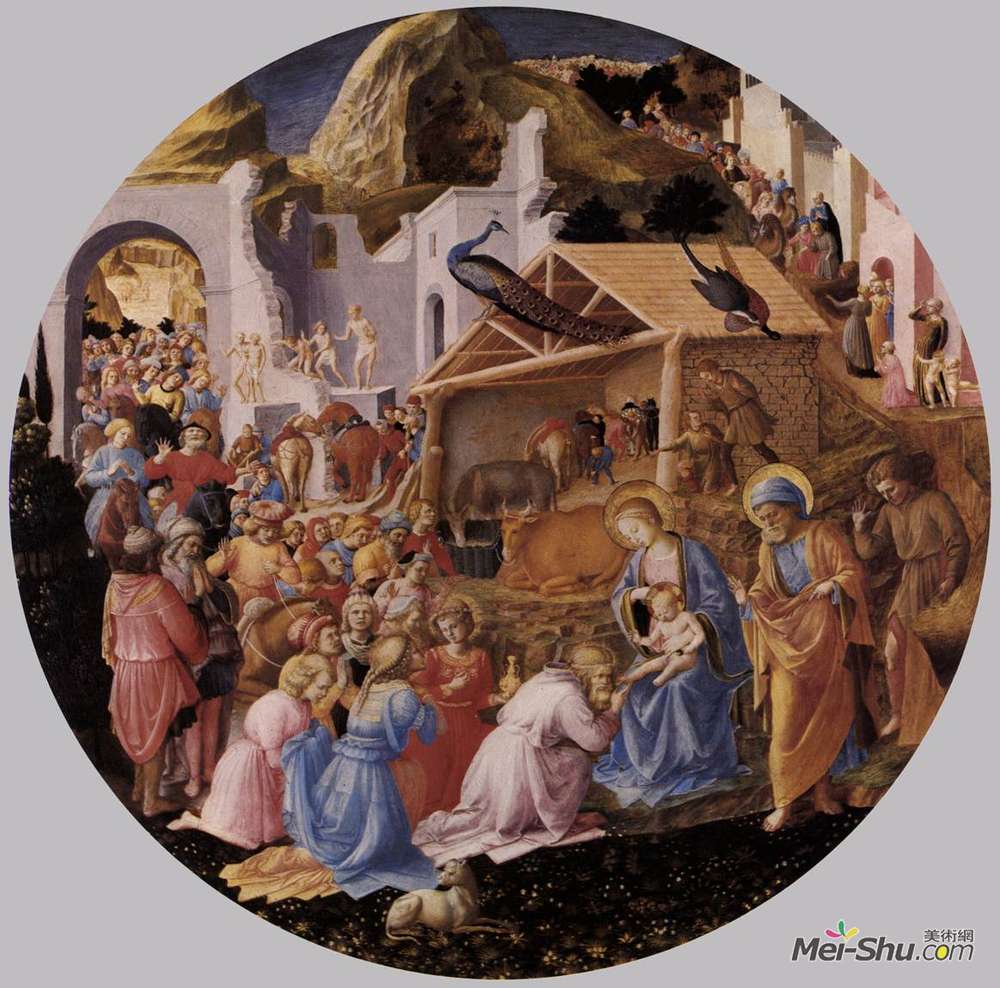 弗拉·安吉利科(Fra Angelico)高清作品《对贤士的崇拜》