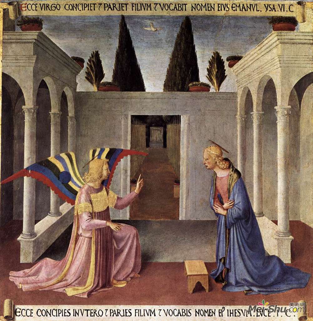 《报喜》弗拉·安吉利科(fra angelico)高清作品欣赏