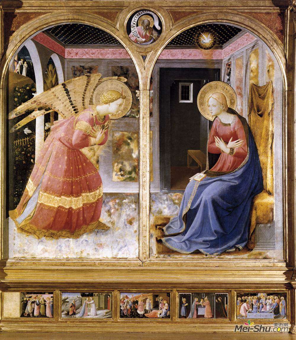 《报喜》弗拉·安吉利科(fra angelico)高清作品欣赏