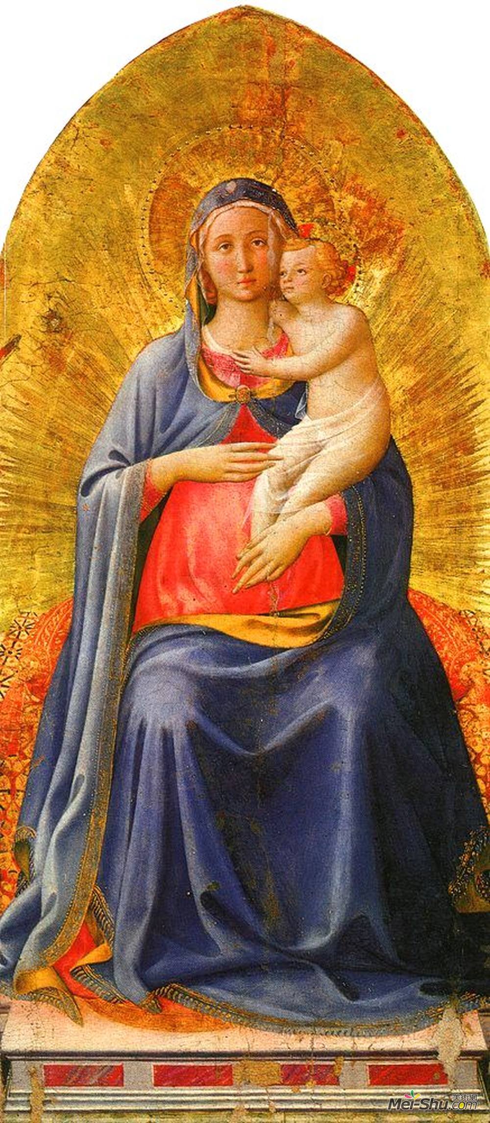 《圣母子》弗拉·安吉利科(fra angelico)高清作品欣赏