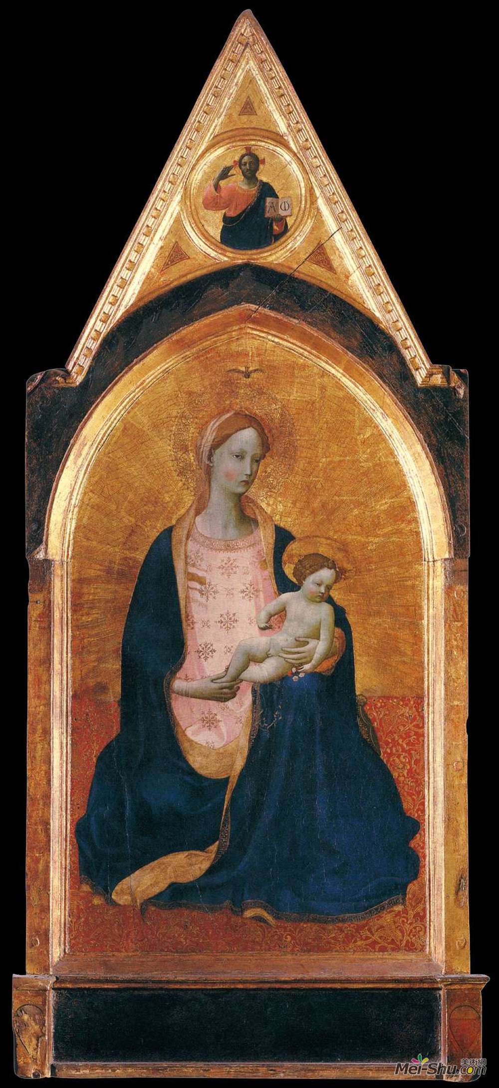弗拉·安吉利科(Fra Angelico)高清作品《谦卑的麦当娜》