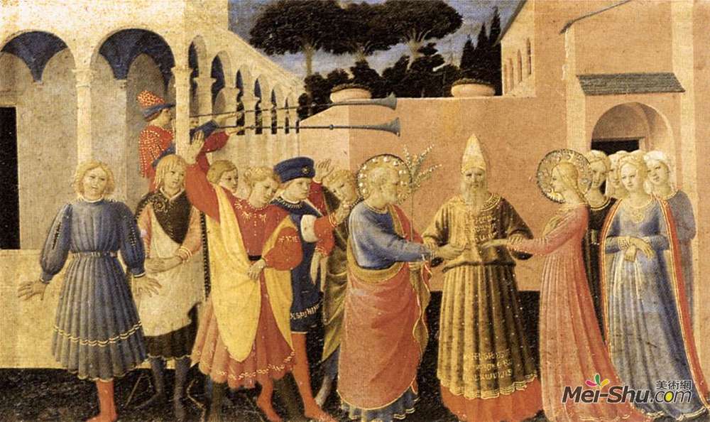弗拉·安吉利科(Fra Angelico)高清作品《圣母的婚姻》