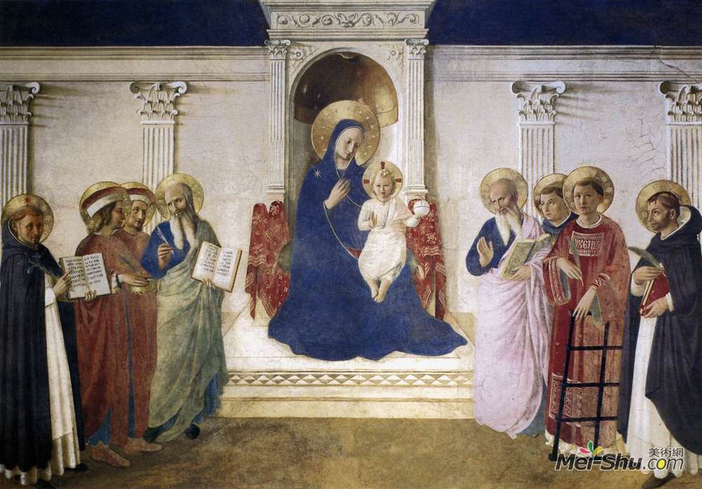 弗拉·安吉利科(Fra Angelico)高清作品《神圣对话》