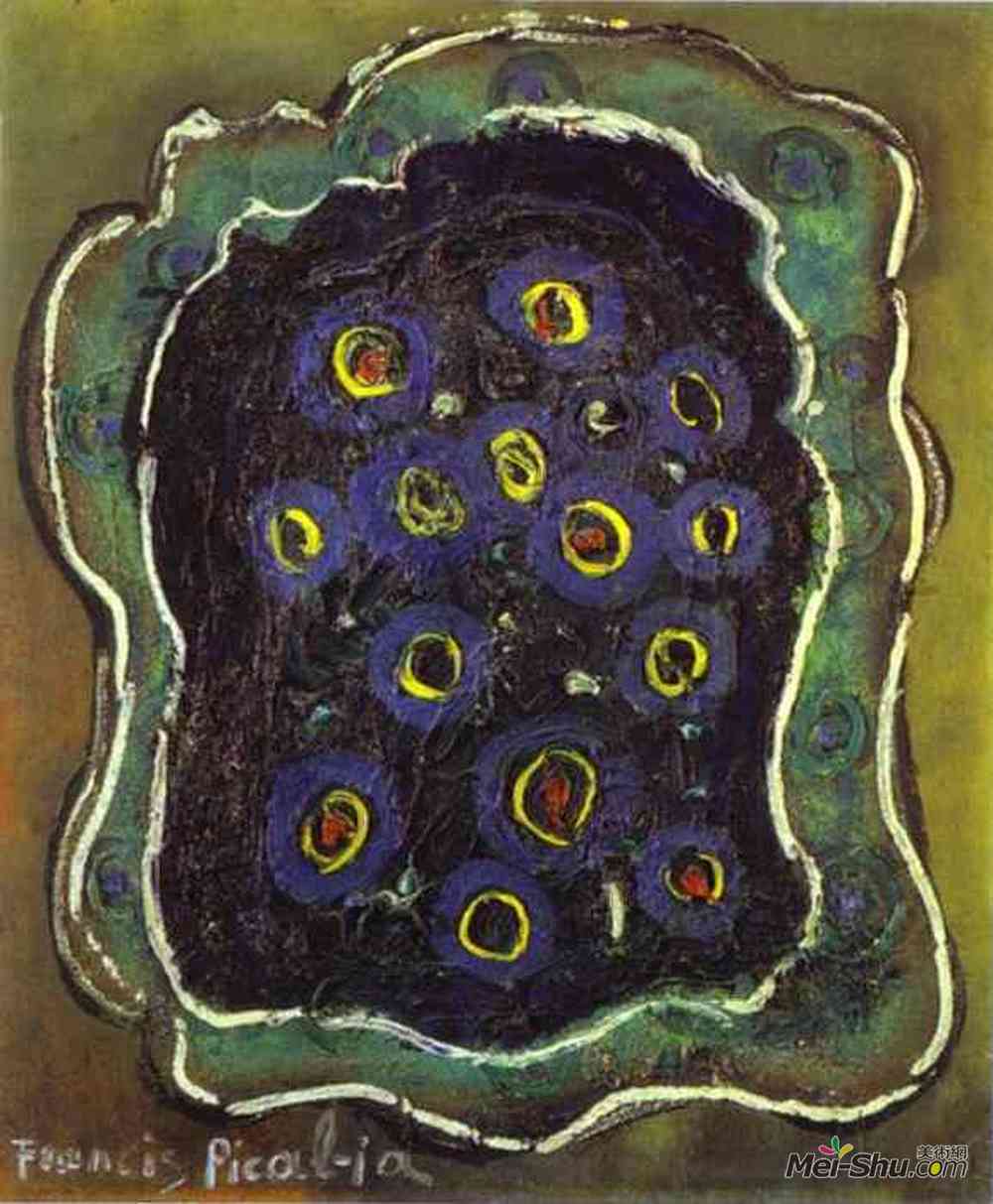 弗朗西斯·毕卡比亚(Francis Picabia)高清作品《抽象构成》