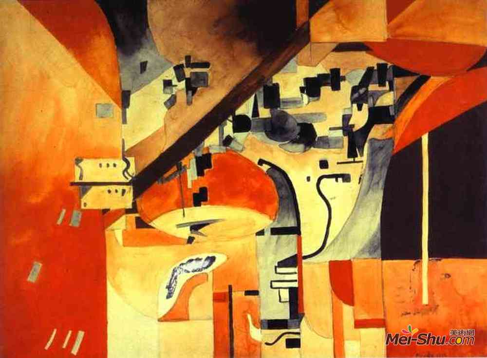 弗朗西斯·毕卡比亚(Francis Picabia)高清作品《从全身看纽约》