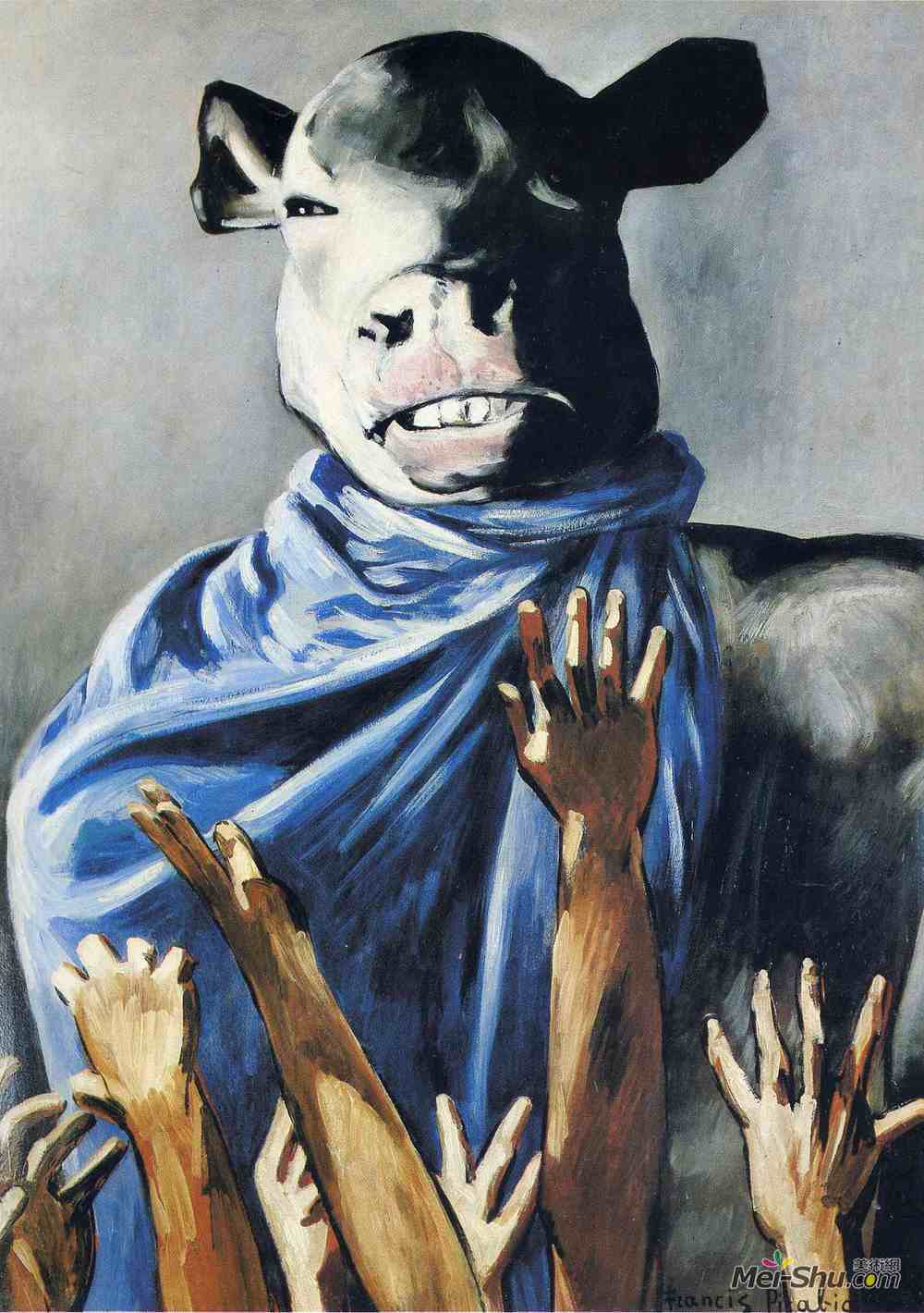 弗朗西斯·毕卡比亚(Francis Picabia)高清作品《犊牛崇拜》
