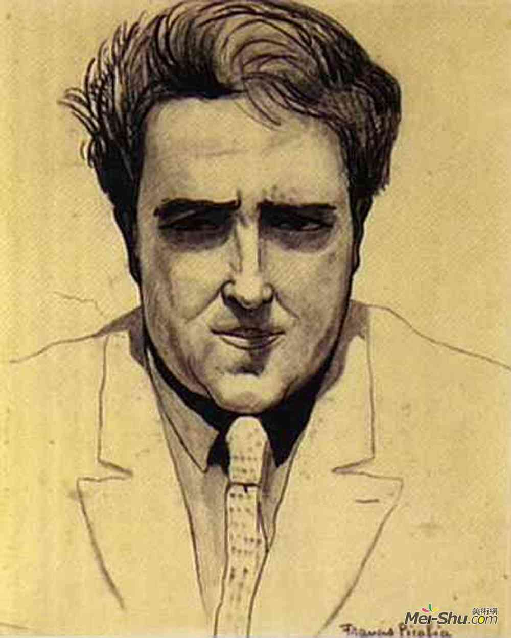 弗朗西斯·毕卡比亚(Francis Picabia)高清作品《自画像》