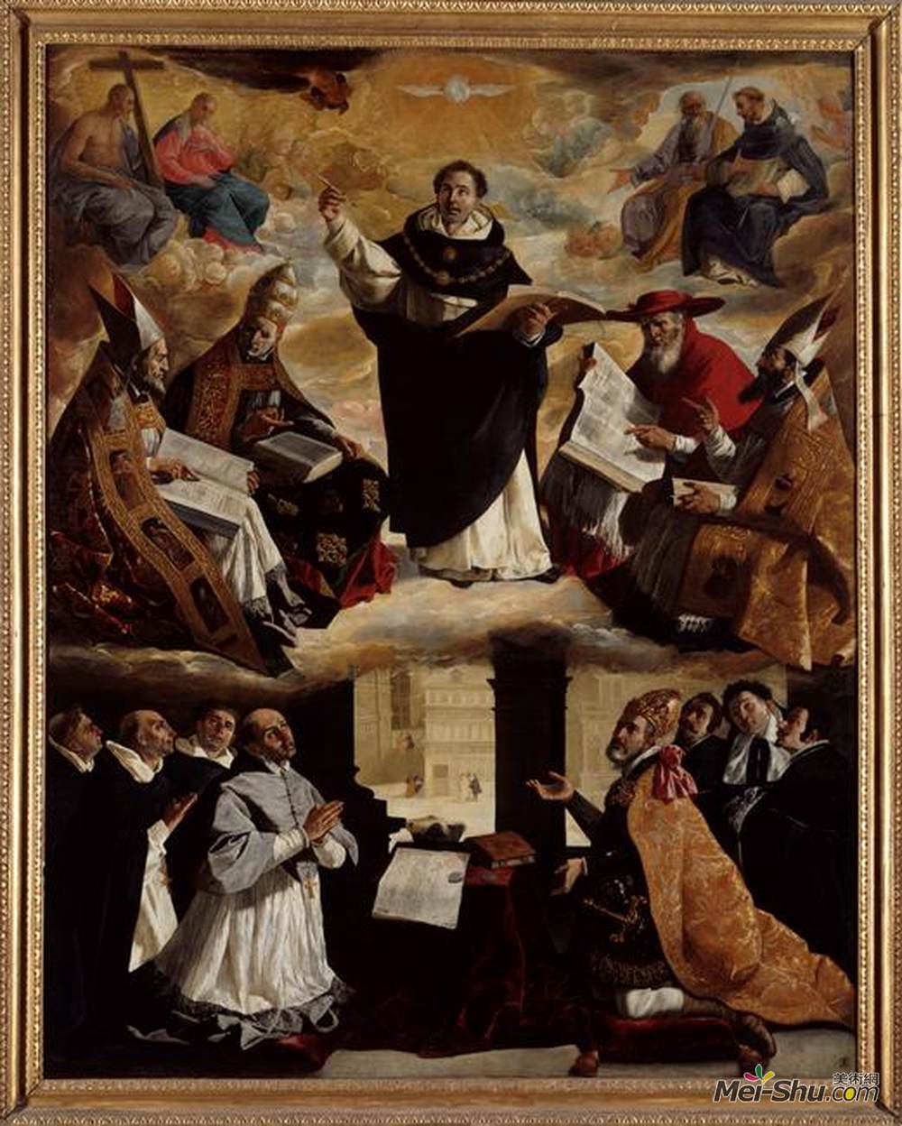 弗朗西斯柯·德·苏巴朗(Francisco de Zurbaran)高清作品《圣托马斯阿奎那的典范》