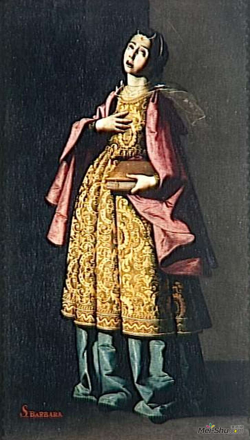 弗朗西斯柯·德·苏巴朗(Francisco de Zurbaran)高清作品《圣巴贝》