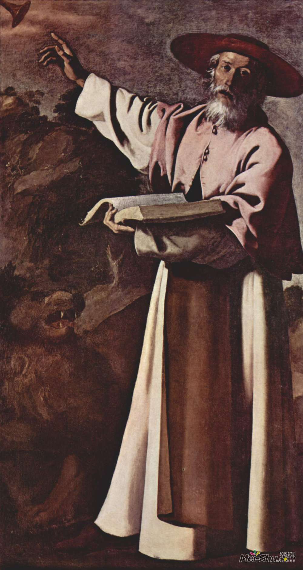 弗朗西斯柯·德·苏巴朗(Francisco de Zurbaran)高清作品《圣杰罗姆》