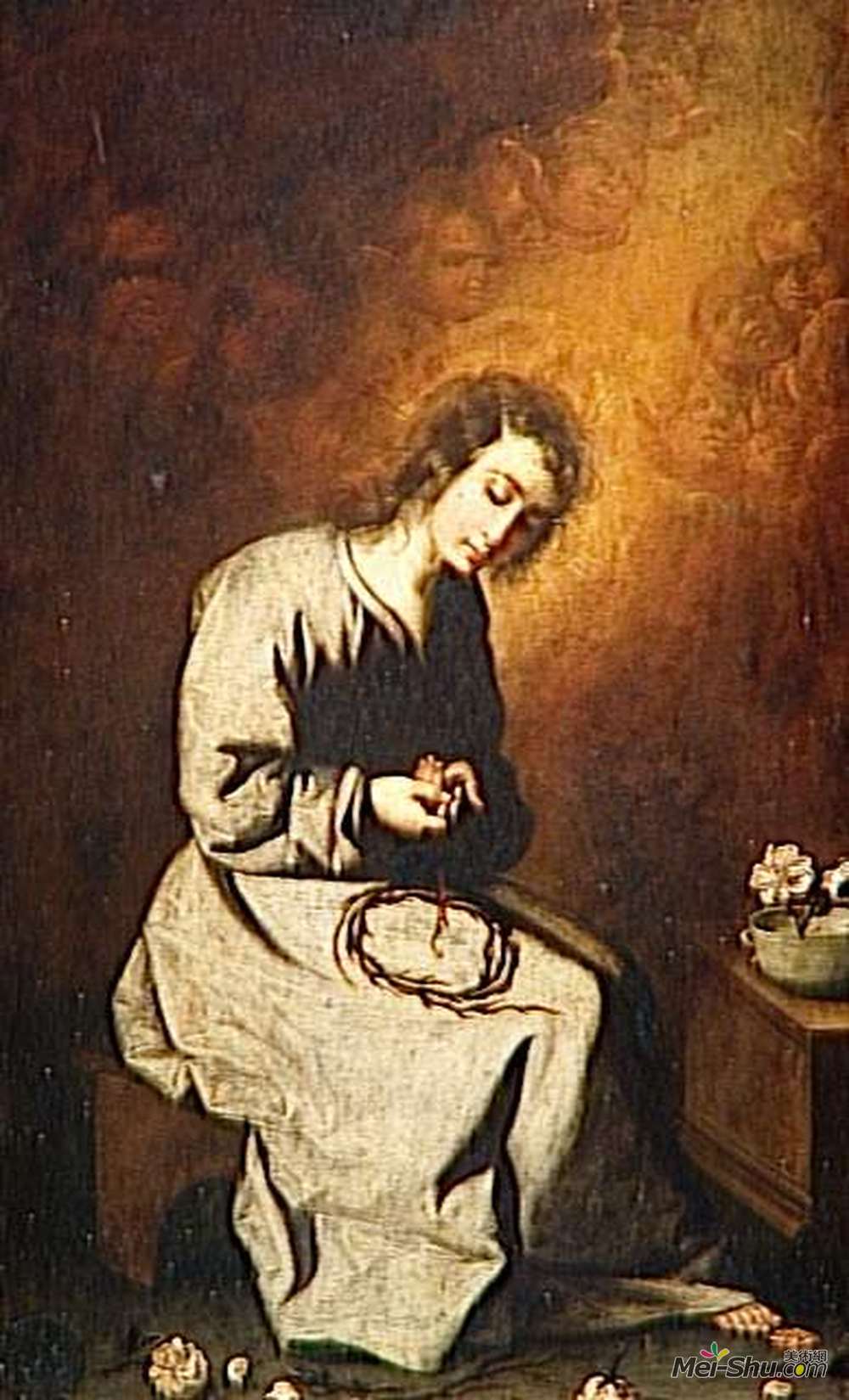 弗朗西斯柯·德·苏巴朗(Francisco de Zurbaran)高清作品《脊椎中的孩子耶稣》