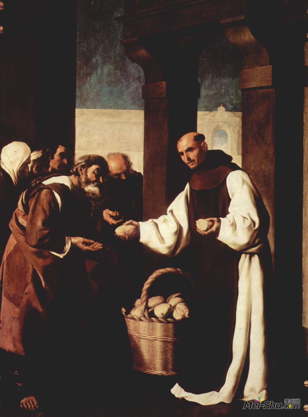 弗朗西斯柯·德·苏巴朗(Francisco de Zurbaran)高清作品《《慈悲的比斯开湾大学的马丁》