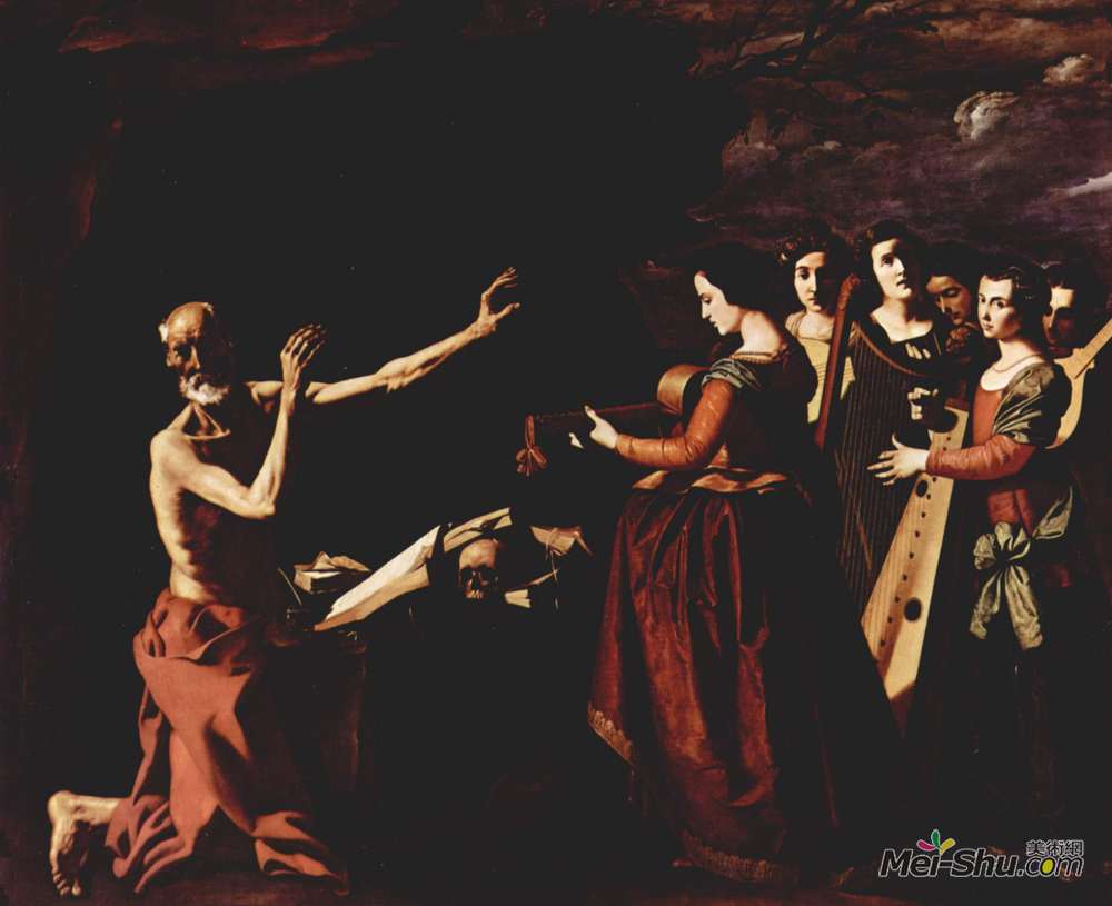 弗朗西斯柯·德·苏巴朗(Francisco de Zurbaran)高清作品《圣·杰罗姆的诱惑》