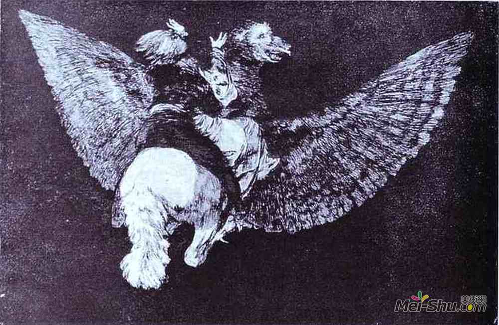 弗朗西斯科·戈雅(Francisco Goya)高清作品《荒诞飞行》