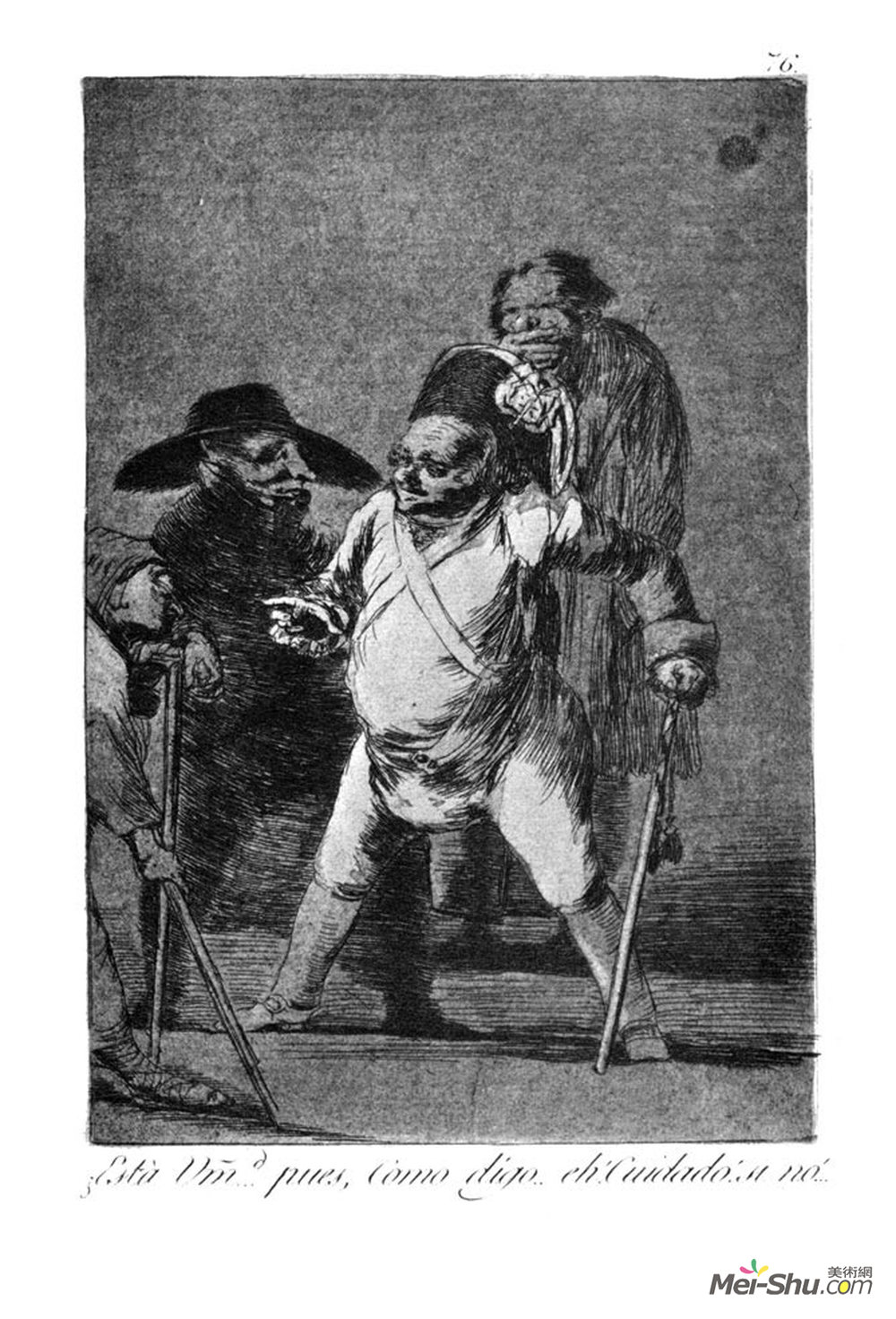 弗朗西斯科·戈雅(Francisco Goya)高清作品《你是……嗯，正如我告诉你的。嗯！小心还是…》