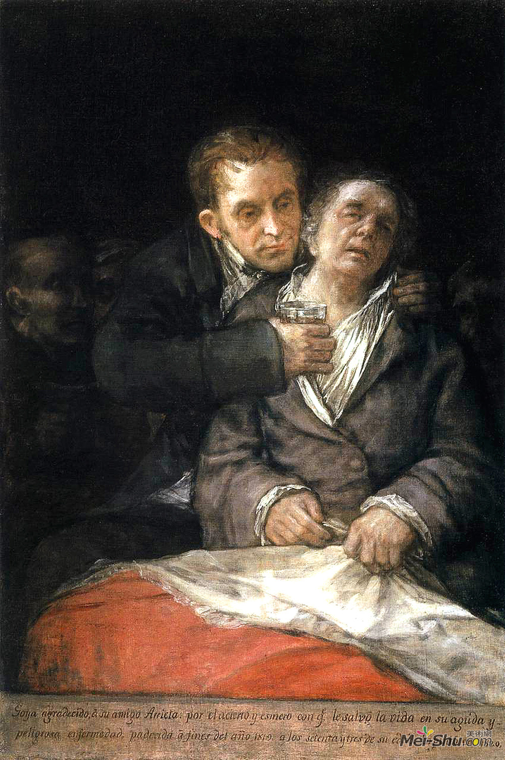 弗朗西斯科·戈雅(Francisco Goya)高清作品《Goya Attended by Doctor Arrieta》