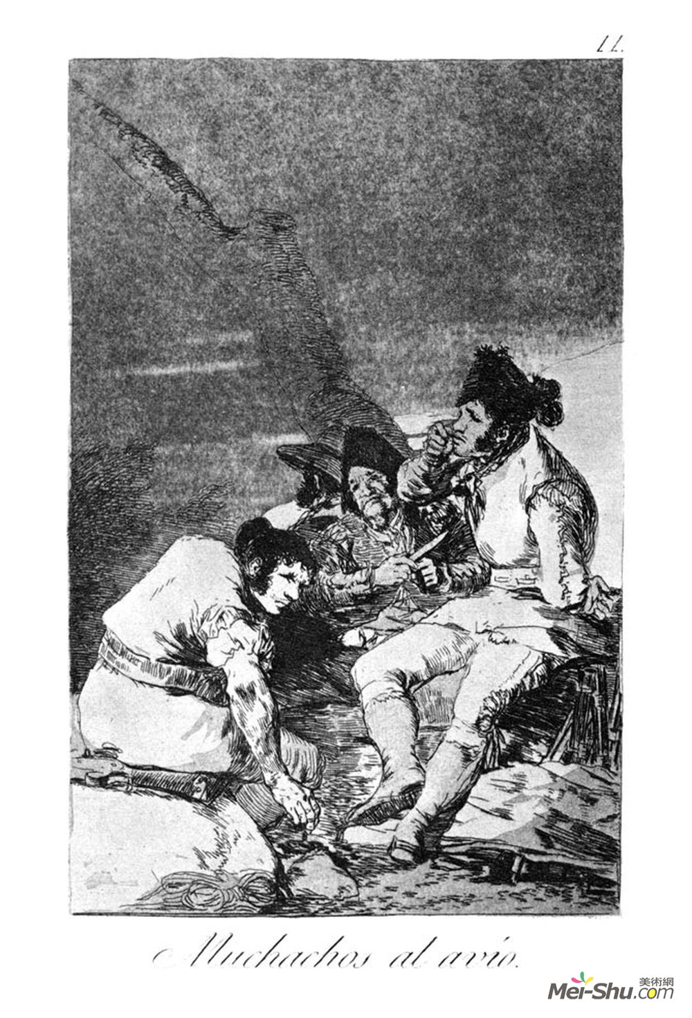 弗朗西斯科·戈雅(Francisco Goya)高清作品《小伙子们开始干这项工作》