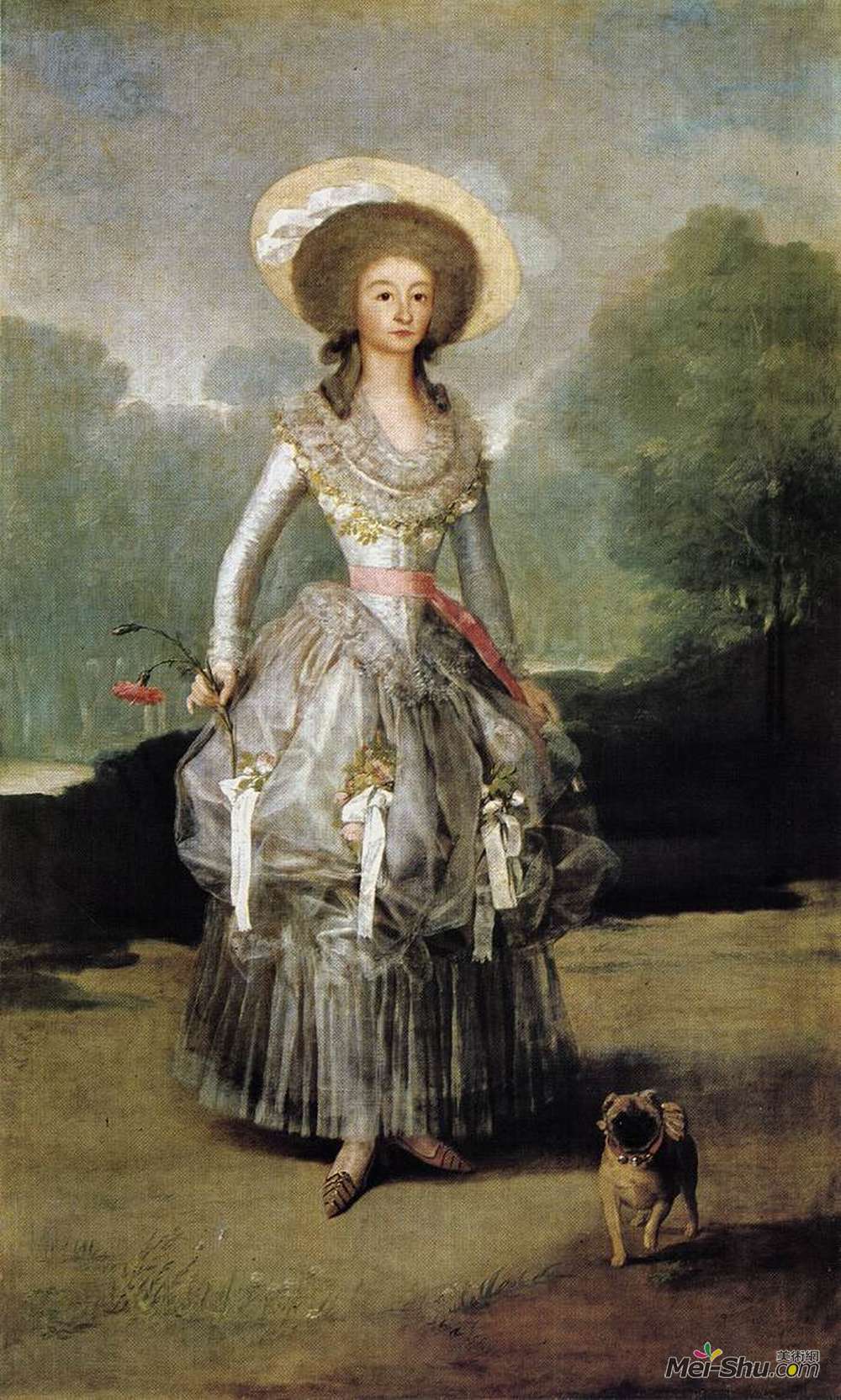 弗朗西斯科·戈雅(Francisco Goya)高清作品《Marquesa Mariana de Pontejos》