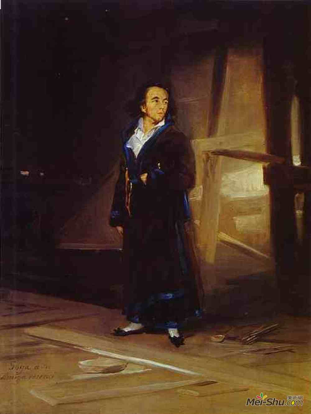 弗朗西斯科·戈雅(Francisco Goya)高清作品《Portrait of the Artist Julio Asensio》