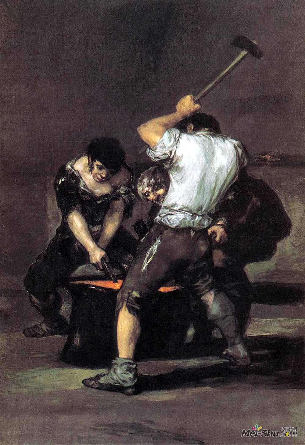 弗朗西斯科·戈雅(Francisco Goya)高清作品《锻造厂》