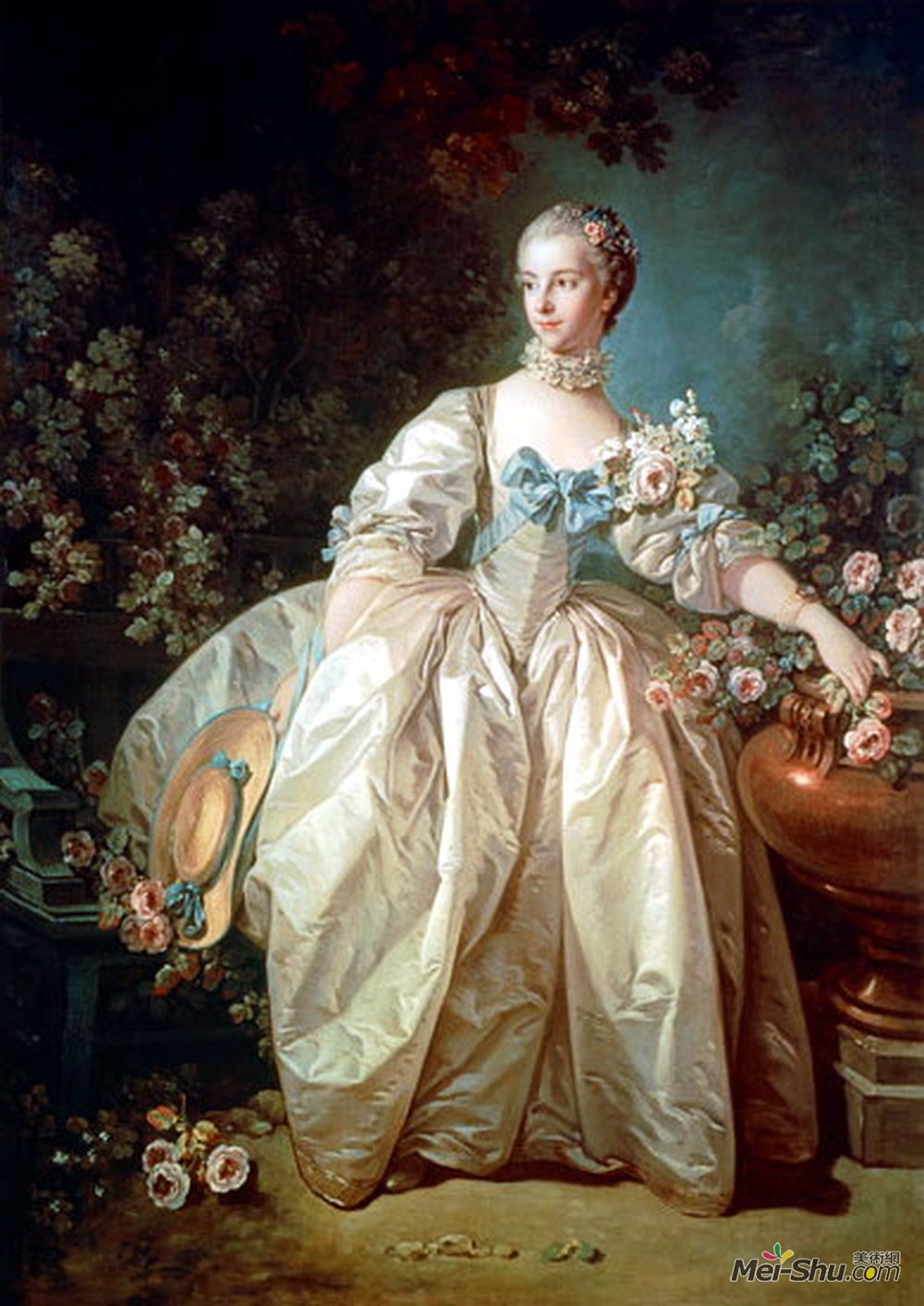 francois boucher弗朗索瓦·布歇油画16406《贝格雷特夫人》弗朗索瓦