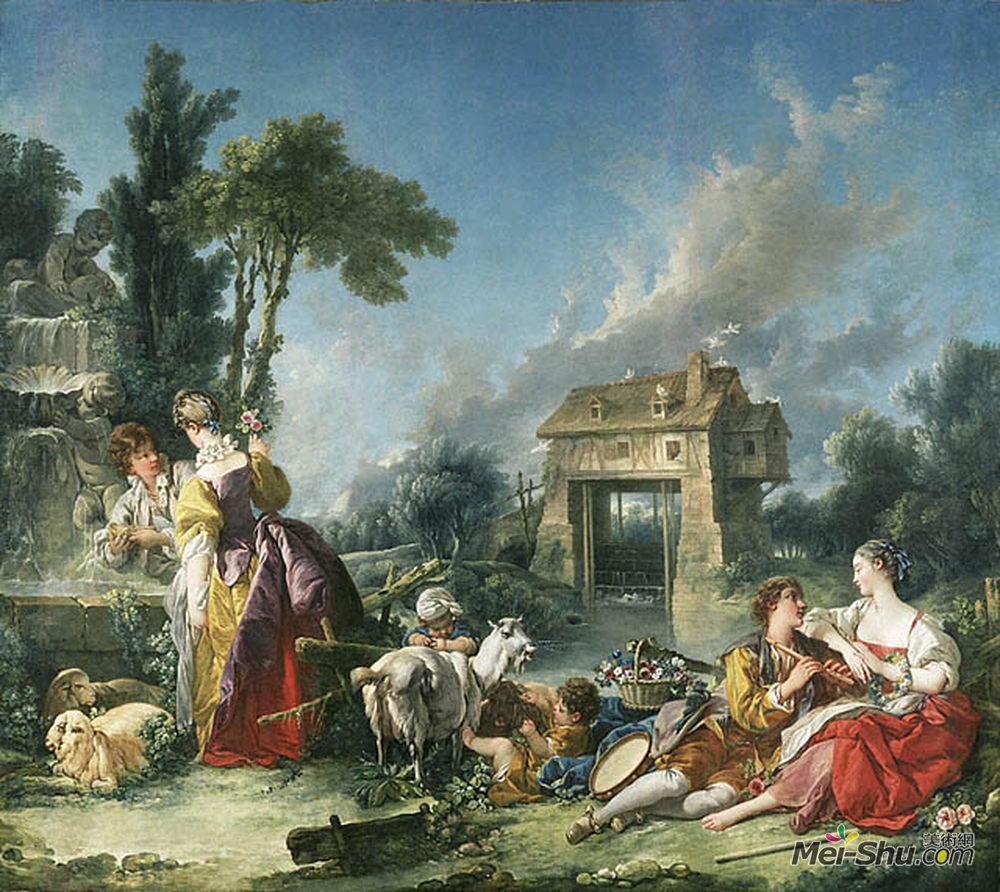 弗朗索瓦·布歇(Francois Boucher)高清作品《爱的源泉》