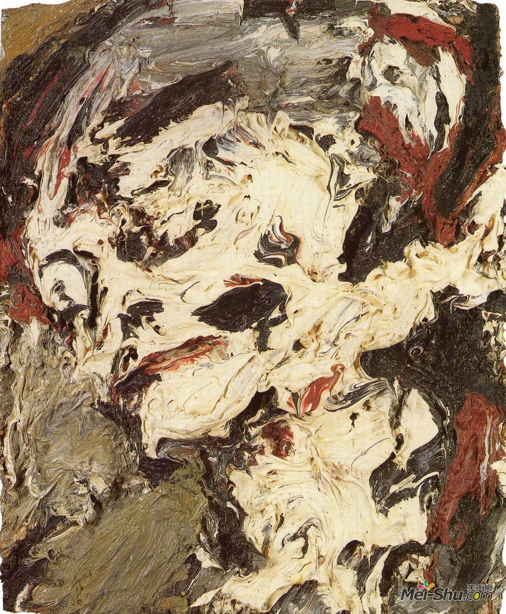 弗兰克·奥尔巴赫(Frank Auerbach)高清作品《Head of Gerda Boehm》