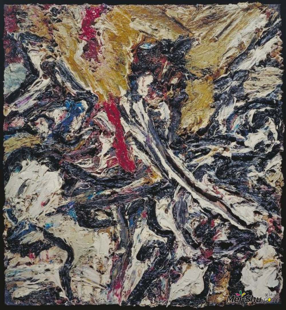 弗兰克·奥尔巴赫(Frank Auerbach)高清作品《Tician II之后的研究》