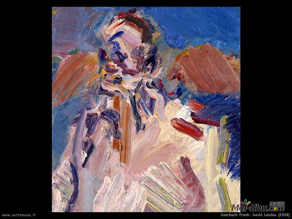 弗兰克·奥尔巴赫(Frank Auerbach)高清作品《戴维兰道》