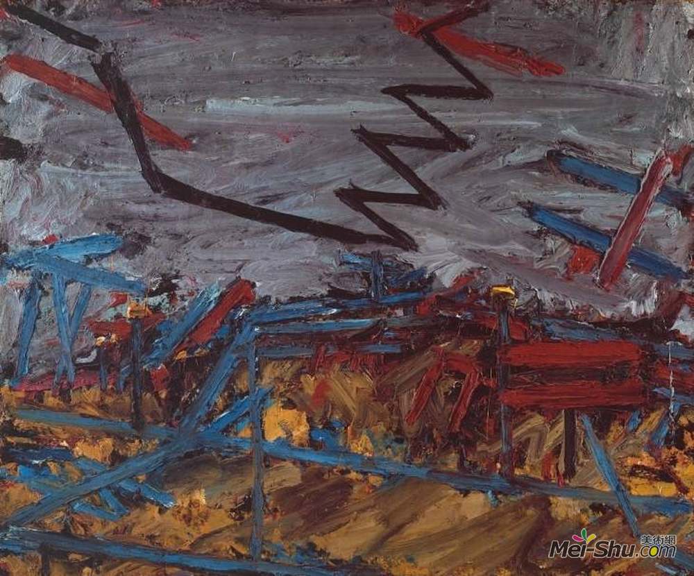 弗兰克·奥尔巴赫(Frank Auerbach)高清作品《樱草山》