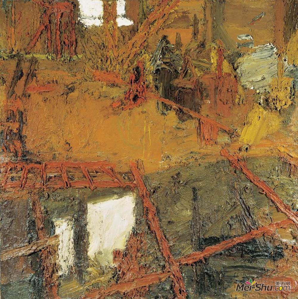 弗兰克·奥尔巴赫(Frank Auerbach)高清作品《帝国电影，现代明信片》