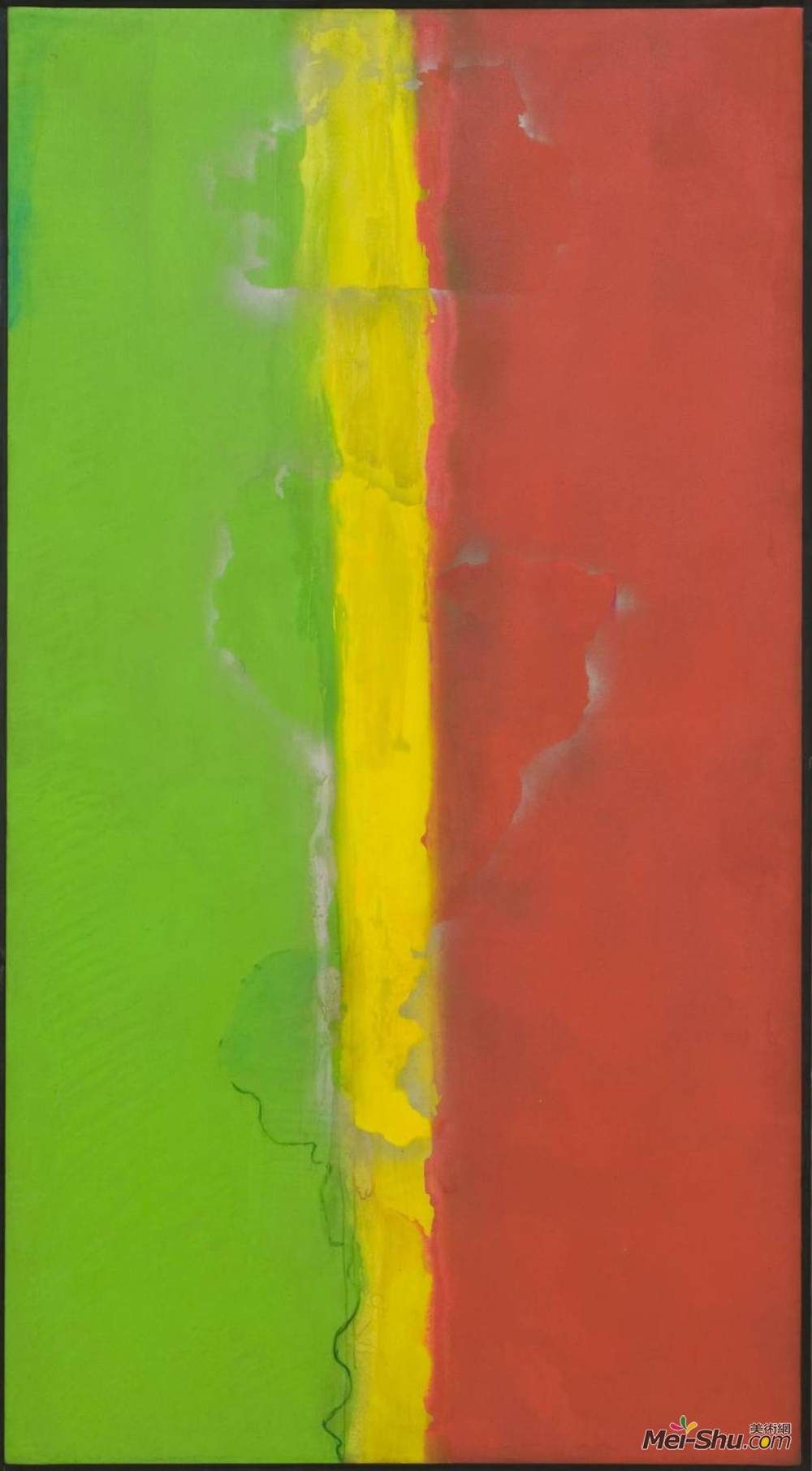弗兰克·鲍林(Frank Bowling)高清作品《谁害怕巴尼纽曼》