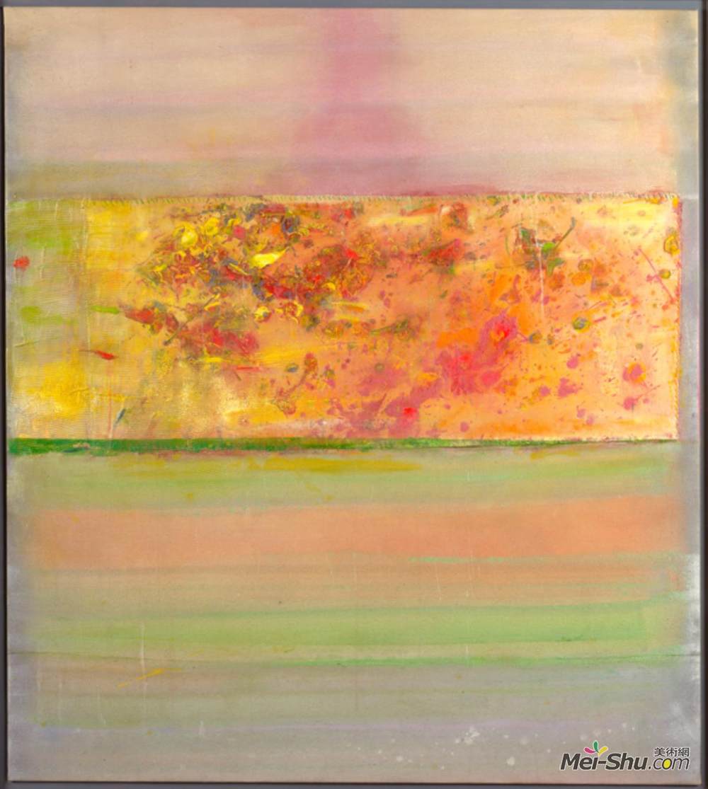 弗兰克·鲍林(Frank Bowling)高清作品《池塘生活》