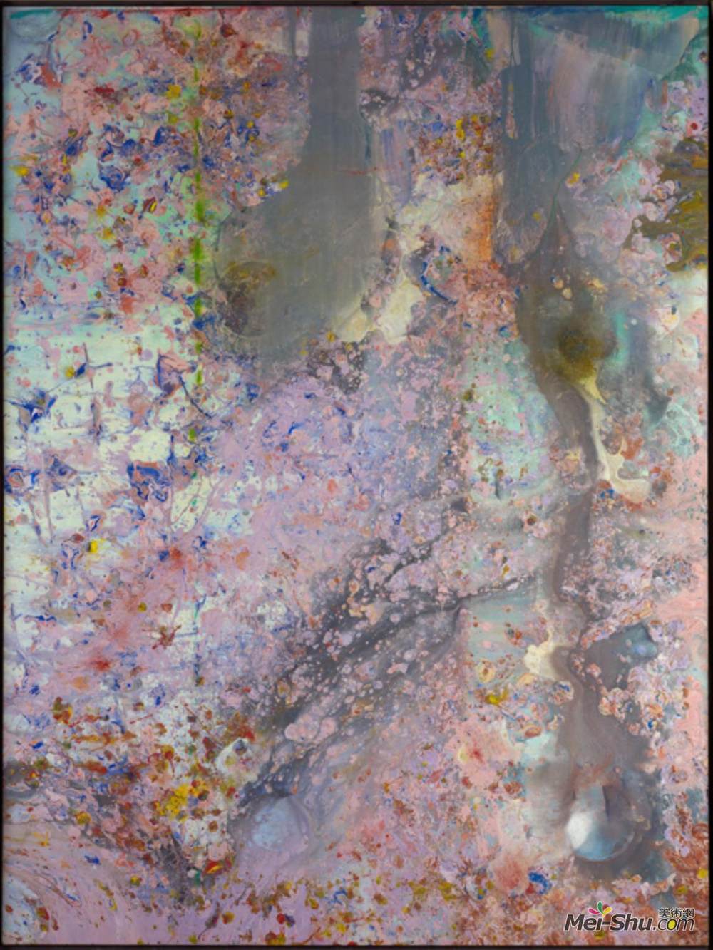 弗兰克·鲍林(Frank Bowling)高清作品《Oddysseus's Footfalls》