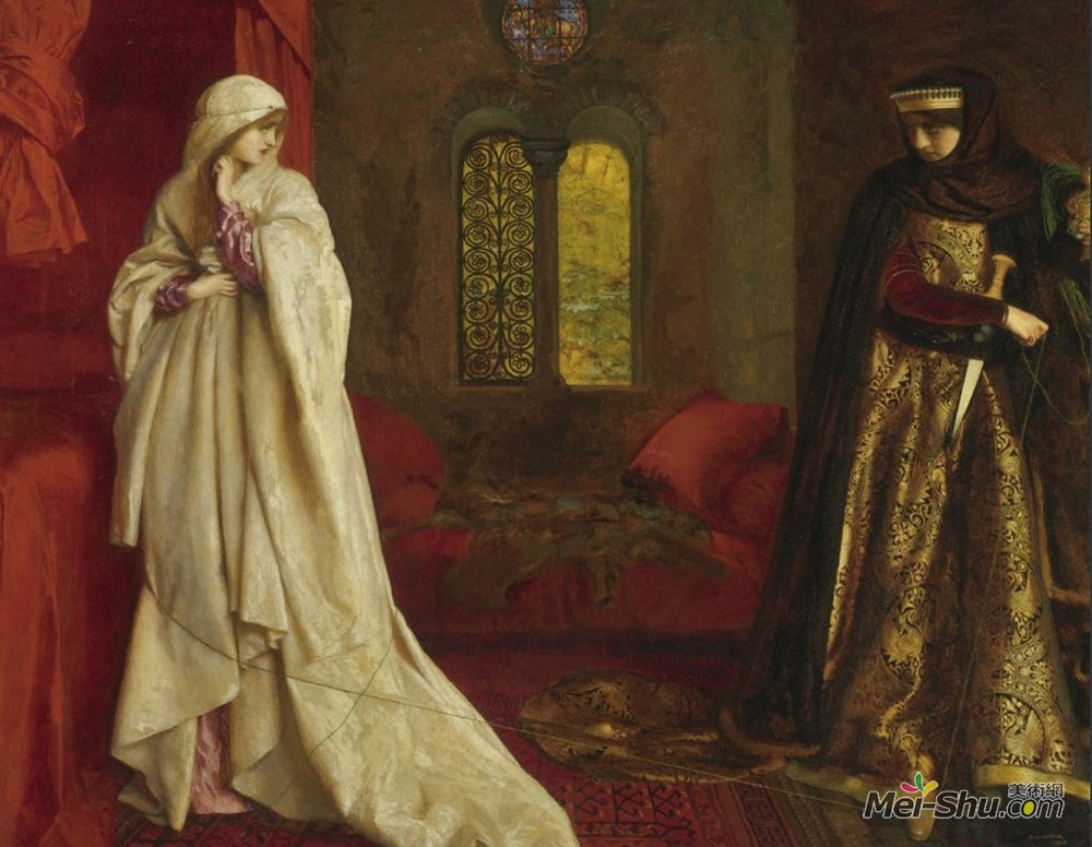 弗兰克·卡多根·考伯(Frank Cadogan Cowper)高清作品《公平和埃莉诺罗莎蒙德》