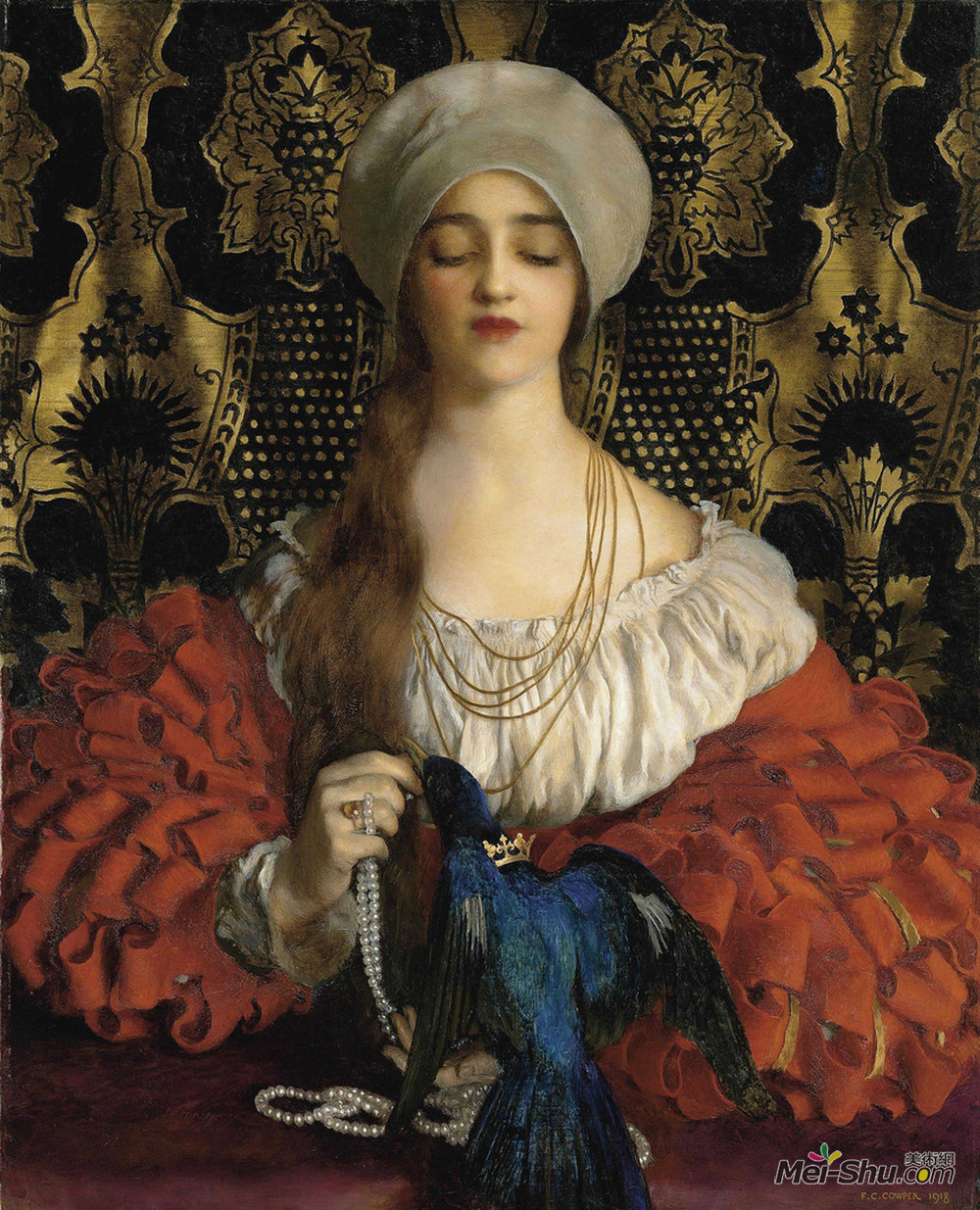 弗兰克·卡多根·考伯(Frank Cadogan Cowper)高清作品《蓝鸟》