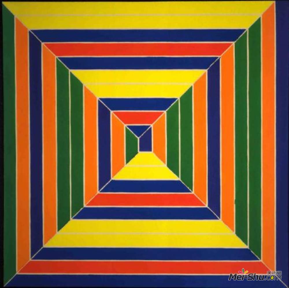 弗兰克·斯特拉(Frank Stella)高清作品《颜色迷宫》