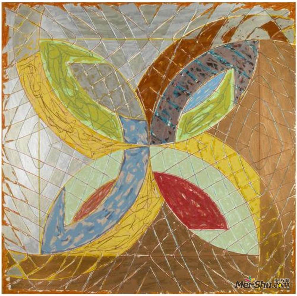 弗兰克·斯特拉(Frank Stella)高清作品《Polar Co-ordinates Variant IIIa》