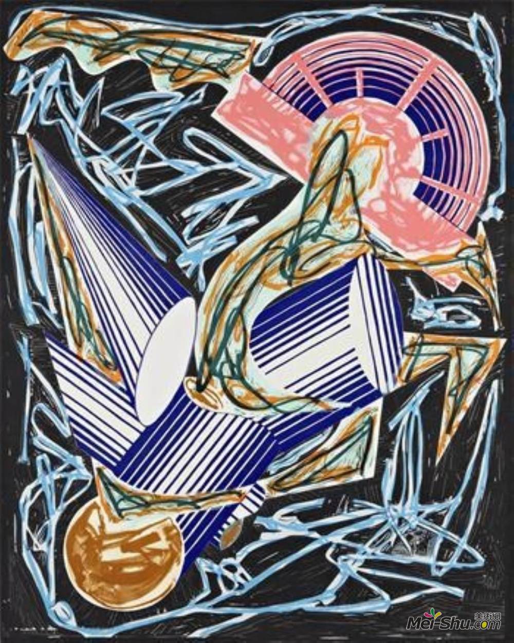 frank stella弗兰克·斯特拉油画3765弗兰克·斯特拉(frank stella)