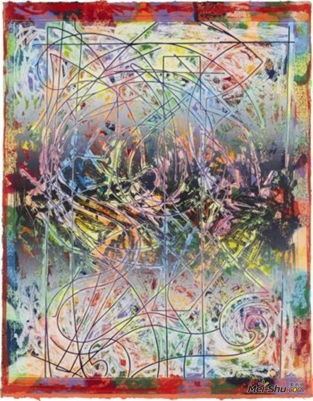 弗兰克·斯特拉(Frank Stella)高清作品《Talladega Three II, from the Circuits series》