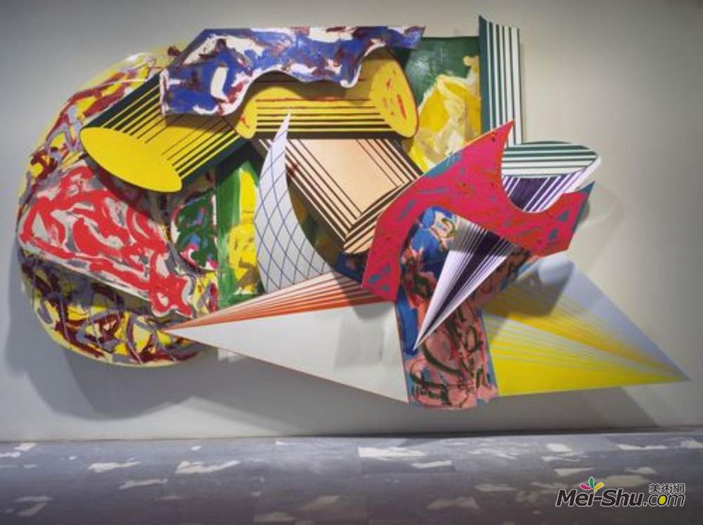 弗兰克·斯特拉(Frank Stella)高清作品《Giuf&à, la luna, i ladri e le guardie》