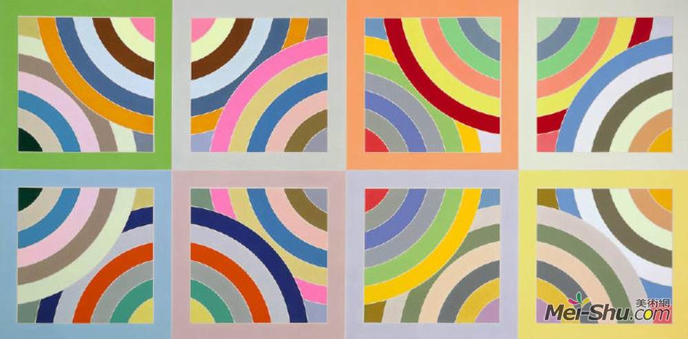 弗兰克·斯特拉(Frank Stella)高清作品《Tahkt-I-Sulayman Variation II》