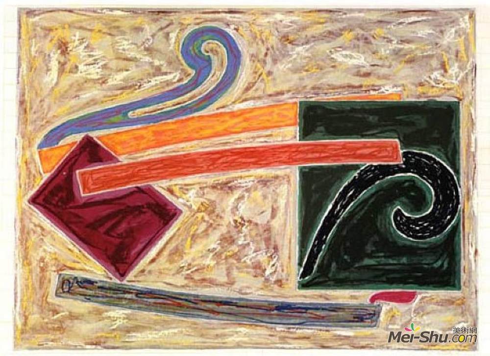 弗兰克·斯特拉(Frank Stella)高清作品《不可到达的岛屿铁路》