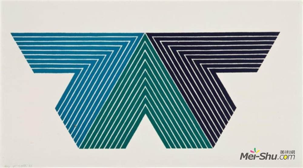 弗兰克·斯特拉(Frank Stella)高清作品《Black Adder (V Series)》