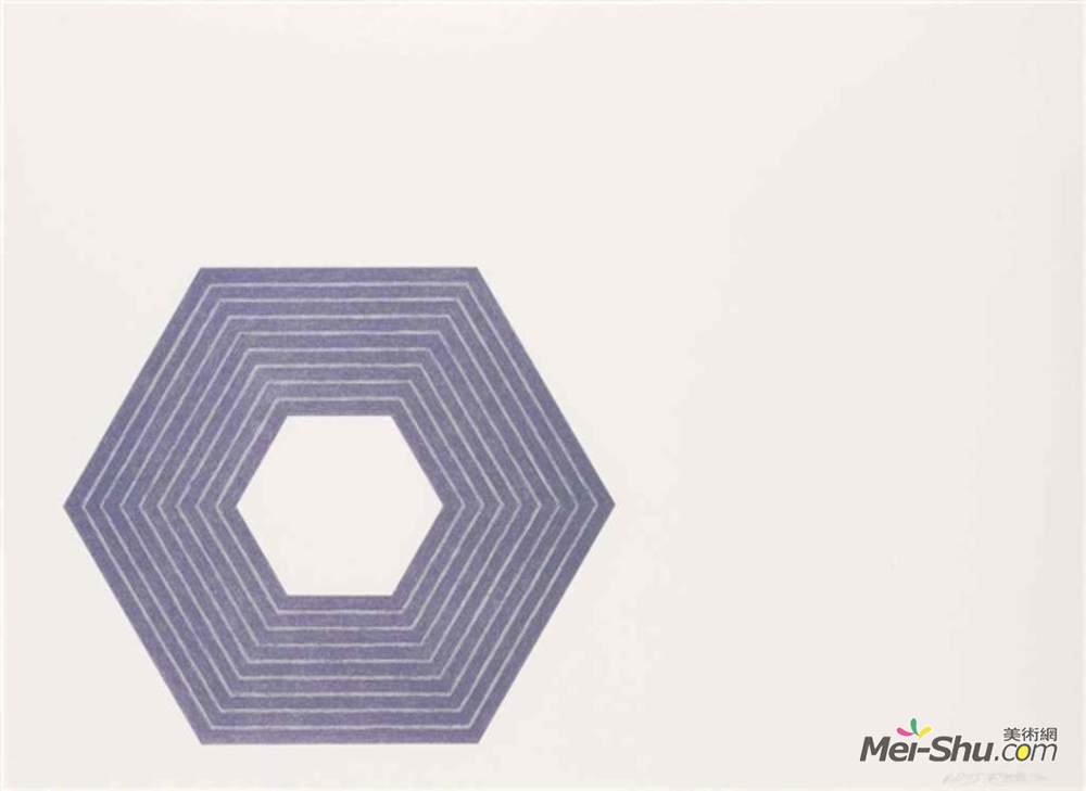 弗兰克·斯特拉(Frank Stella)高清作品《Sidney Guberman, from Purple series》