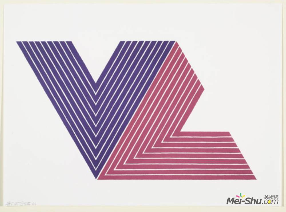 弗兰克·斯特拉(Frank Stella)高清作品《Ifafa I from the V Series》