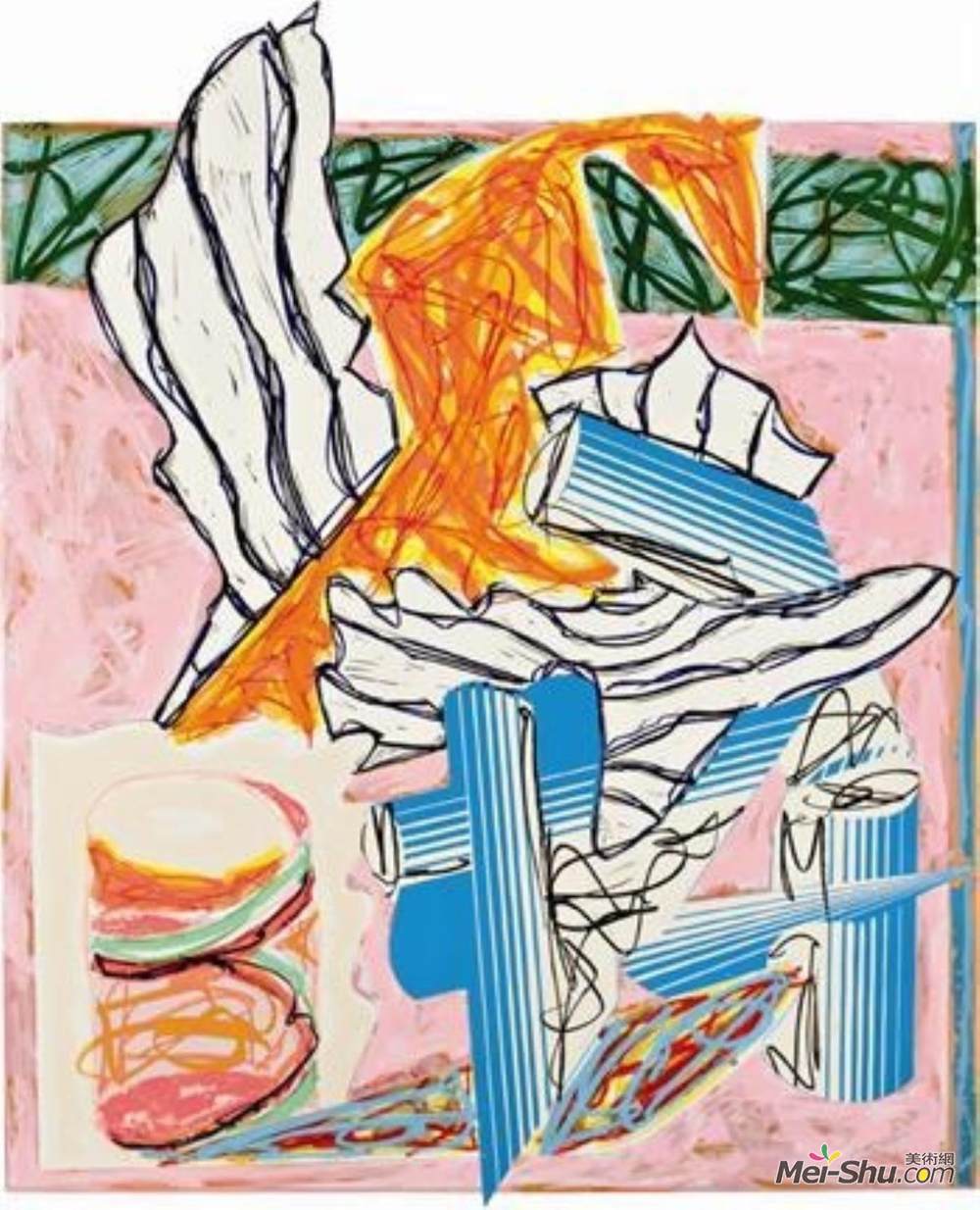 弗兰克·斯特拉(Frank Stella)高清作品《圣者，他是有福的…》