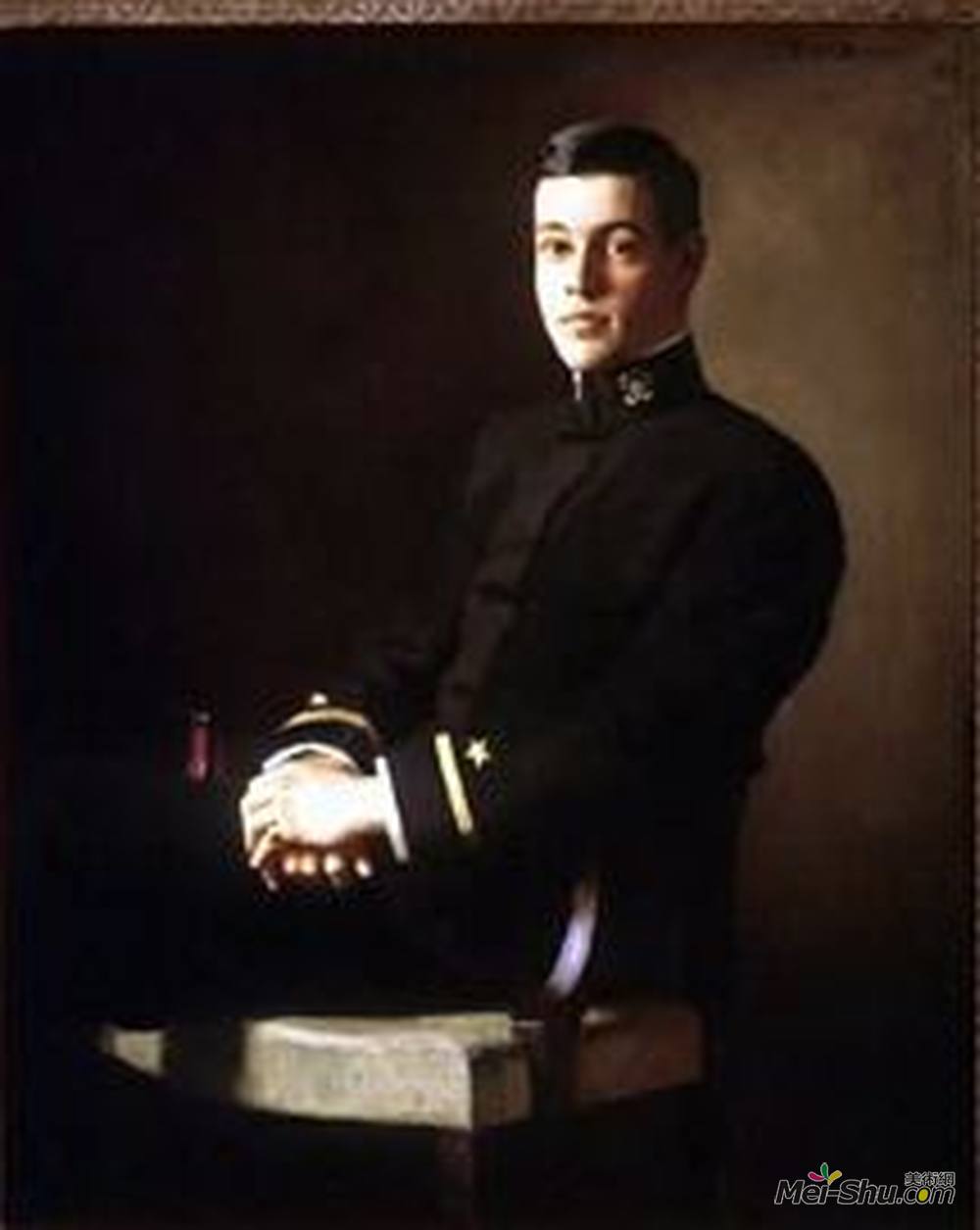 弗兰克 W · 本森(Frank W. Benson)高清作品《Portrait of Philip Moen Childs》